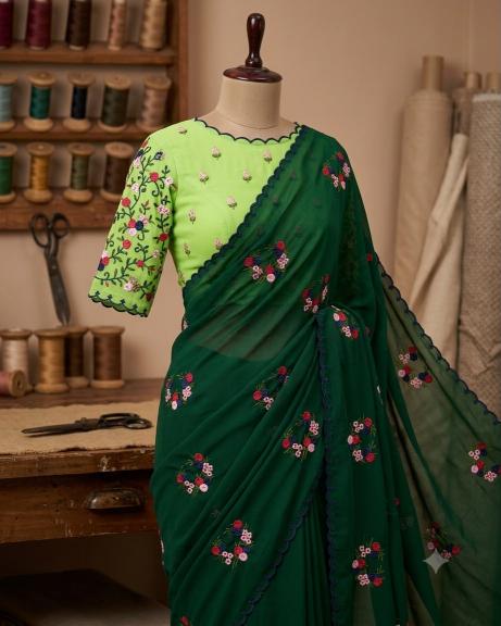 Svara georgette sarees in bulk